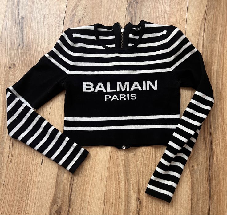 гещеризон Evis, блузка Balmain, Dsquared2