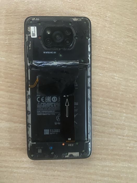 Poco x3 без задней крышки