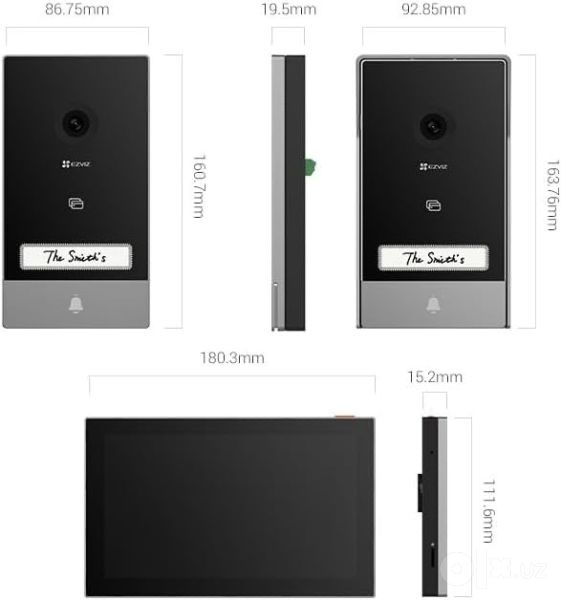Видеодомофон Ezviz HP7 2K | 3MP