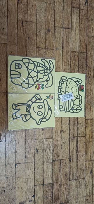 Set 3 picturi cu nisip, pentru copii