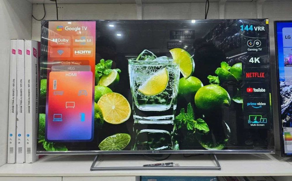 Телевизор IMMER 55 U144G QLED 4K Smart Tv+2500 канал + доставка!