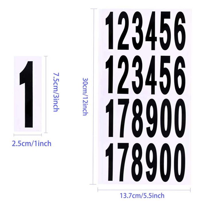 Стикери с цифри самозалепващи 100 листа