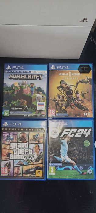 PS4 с VR, мувы, 2 геймпада