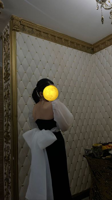 Вечернее платье с бантом