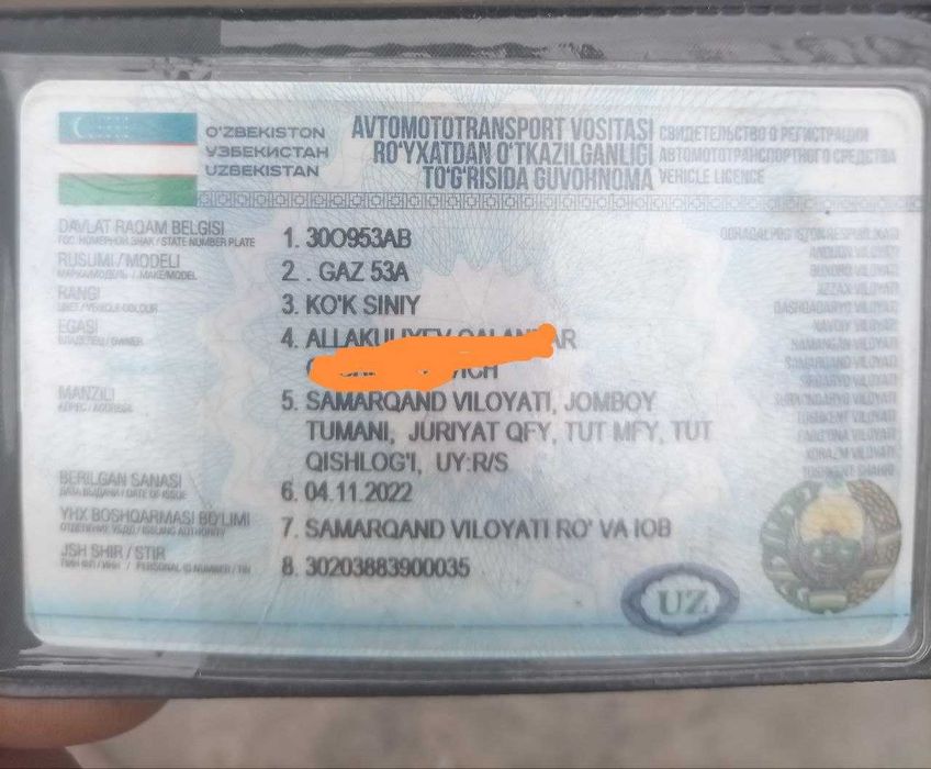 GAZ 53 sotiladi holati yaxshi