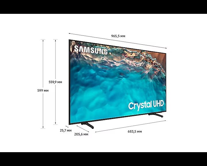 Телевизор SAMSUNG Crystal UHD 43DU7100 43" 4K