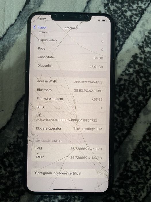 Iphone xs max !! 64 gb