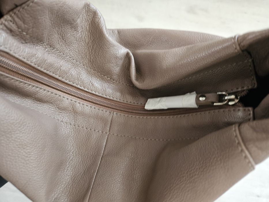 Чанта естествена кожа Tosca blu