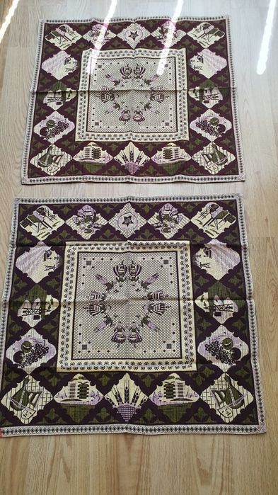 Ръчно изработени карета,Нови, на тюл и ленена панама.