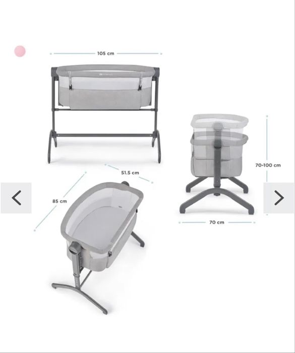 Pătuț atașabil/ co-sleeper Kinderkraft Bea 2 în 1