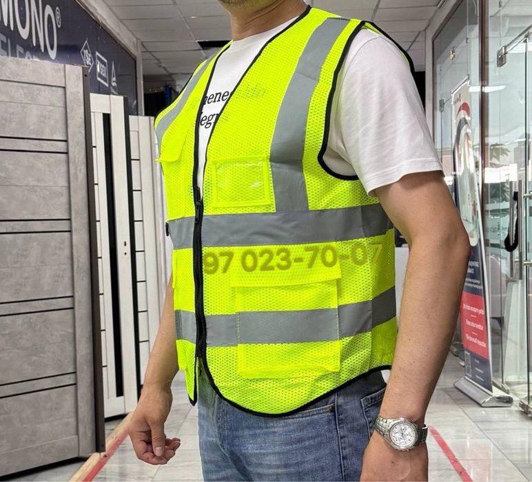 Жилет сигнальный. Jilet signalniy yashil va aranjviy turdagila bor