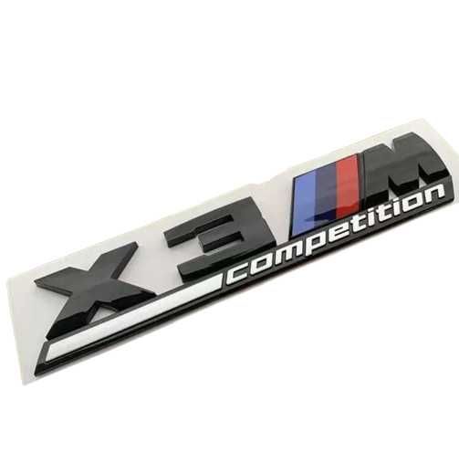 Emblema Sigla Logo BMW Portbagaj X1M X3M X4M X5M X6M //M Competition