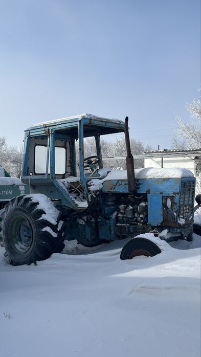 Трактор МТЗ 80 с новым пресс подборщиком