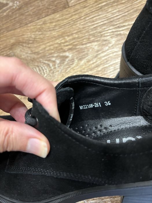 Полуботинки, замша 36 р.