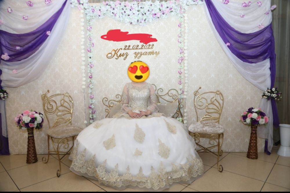 Шикарное платье на "Кыз узату "