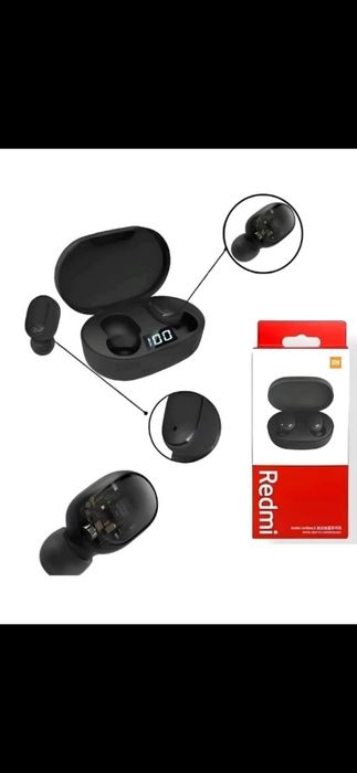 Casti wireless AirDots Pro, Bluetooth 5.0, incarcare rapida, cutie cu display LED