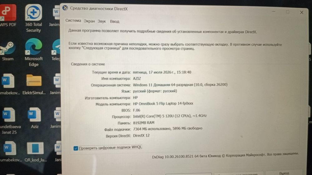 HP Omnibook 5 flip satiladi