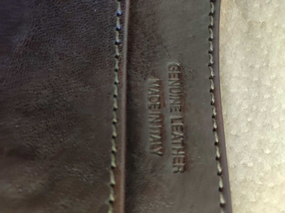 Geanta de umar barbati din piele naturala - Made in Italy