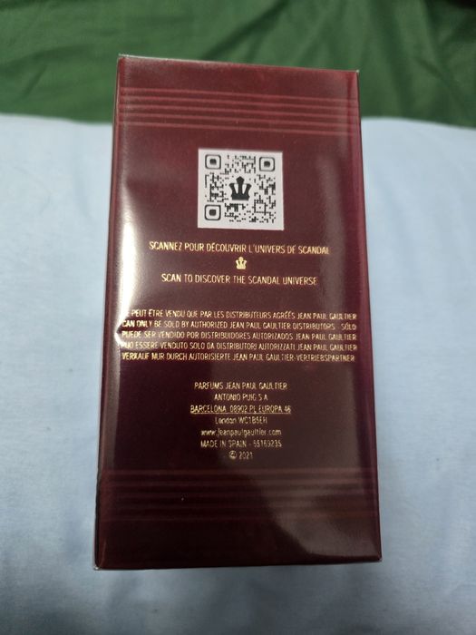 Parfum Jean Paul Gaultier Scandal pour homme 100ml edt