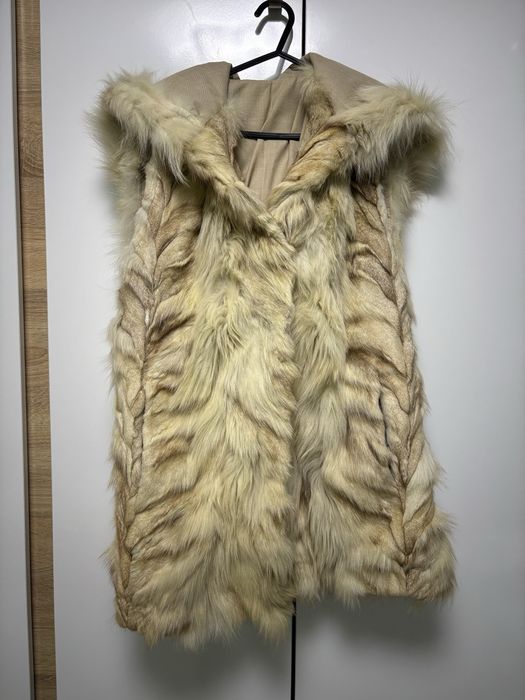 Елеци в размер XS-S - кожен елек Zara, елек каракул, естествен косъм