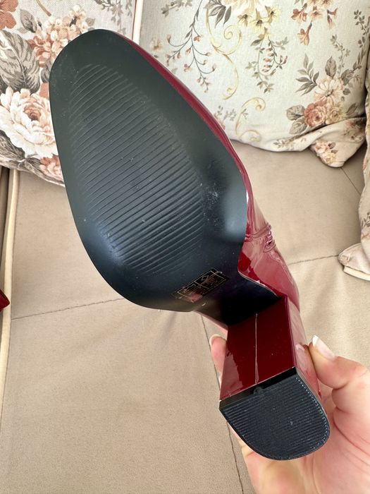 Елегантни Чисто нови дамски боти, цвят бордо #39