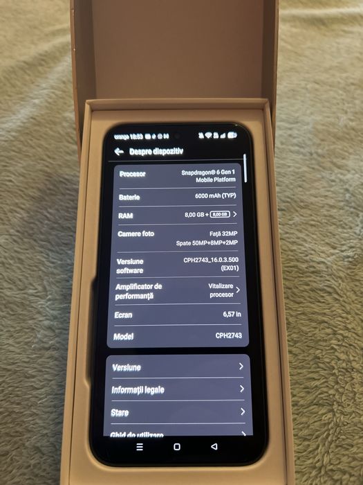 Vând OPPO Reno 14F 5G
