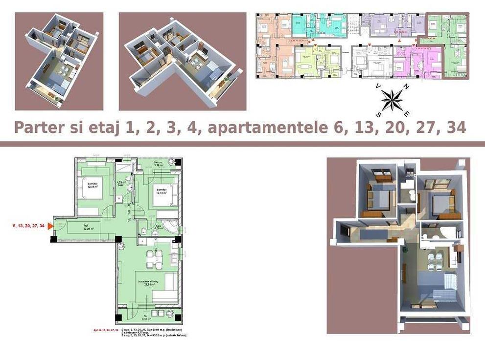 Mută-te Fără Investiții! Apartament 3 Camere cu 2 Locuri de Parcare _Mihai 0727313880