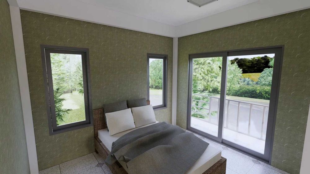 НА ИЗПЛАЩАНЕ - Двуетажна сглобяема къща с 4 спални, 160 кв. м