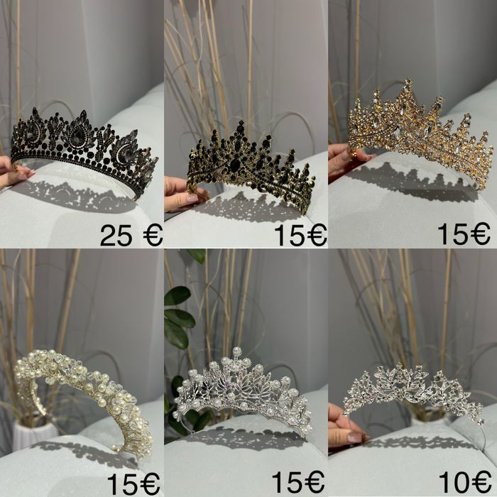 Тиари, корони, аксесоари за коса