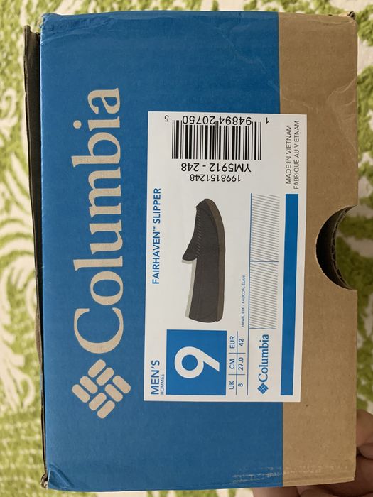 Columbia мужские тапочки