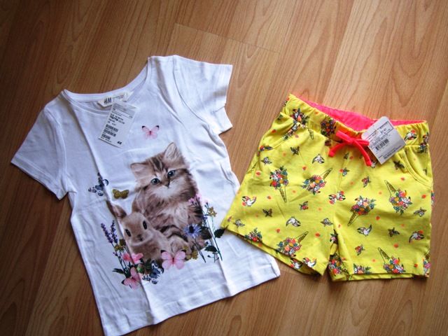 Дрешки и летни пижами размер 110/116 см.