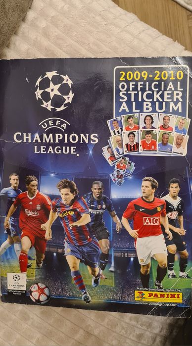 Album Panini complet Champions Leaque 2009/2010,cu Unirea Urziceni