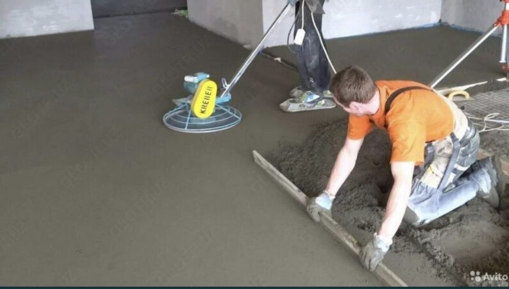 Стяжка, работы по ремонты