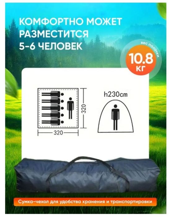 Продам новый туристический шатер.