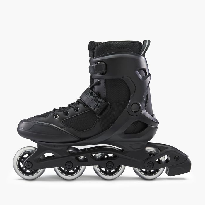 Role fitness Fit 100 Negru-Gri Adulți - produs resigilat Decathlon