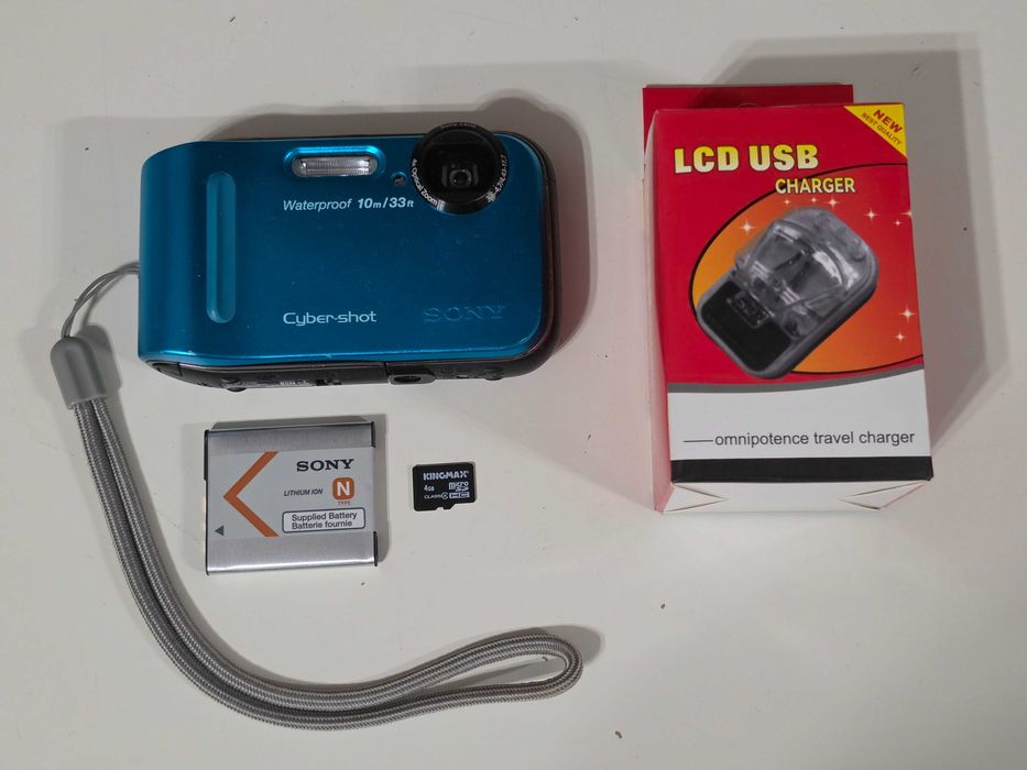 Y2K Aparat foto digital compact vintage Sony TF1 16.1 MP 4x Zoom