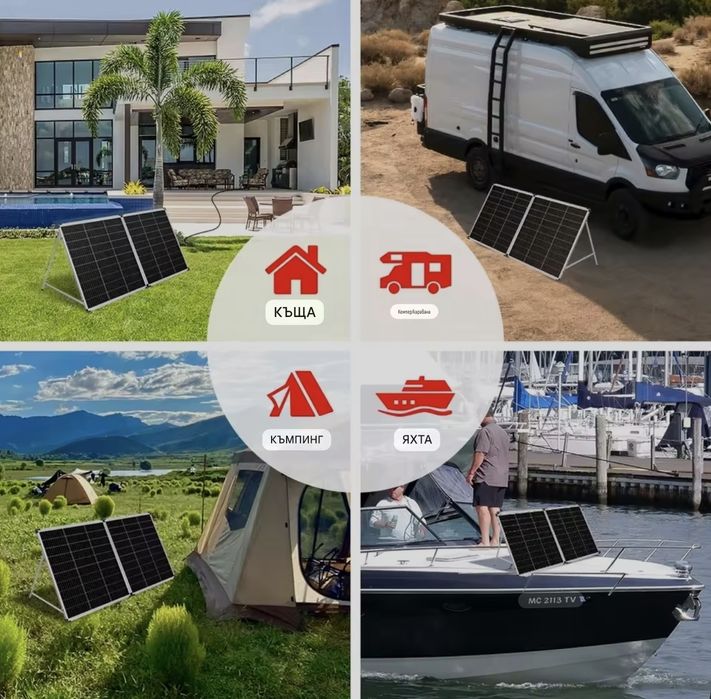 Слънчев панел сгъваем 200W