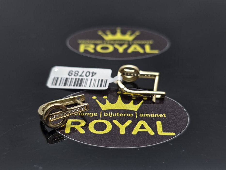 Bijuteria Royal: Cercei aur nou 495 lei/gr  14k/2.60 gr  585