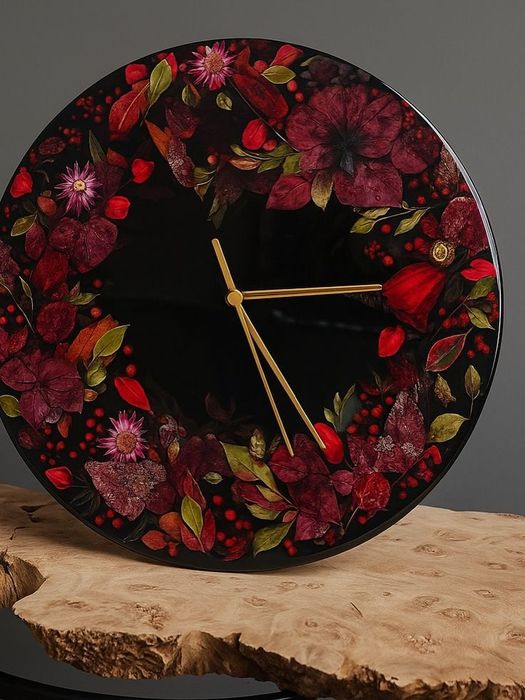 Часы из эпоксидный смолы