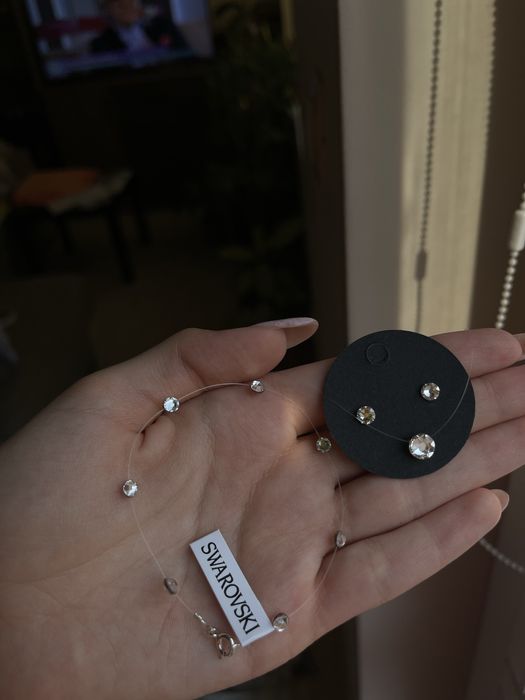 Гривна за глезен с кристали Swarovski