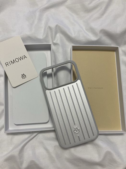 Rimowa Silver iPhone 17 Pro Max Case ( husa ) ( carcasa) ( gri )