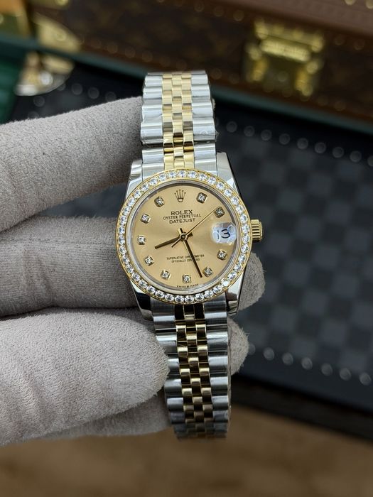 Rolex Date-Just Diamond 31mm Champagne
