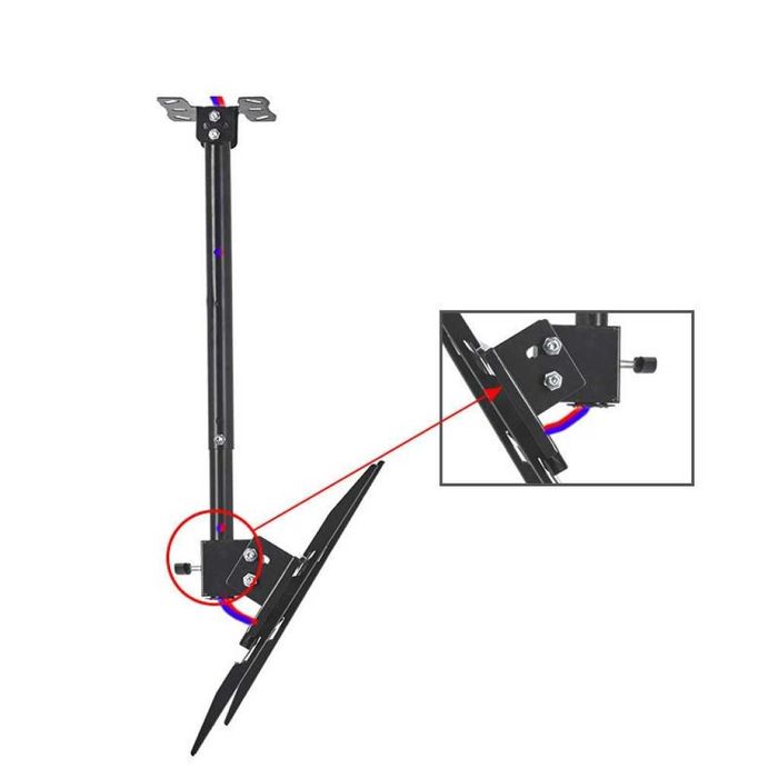 ПРОМО!! Стойка за телевизор за Таван, 26-60 инча, ротация, черна,45 кг