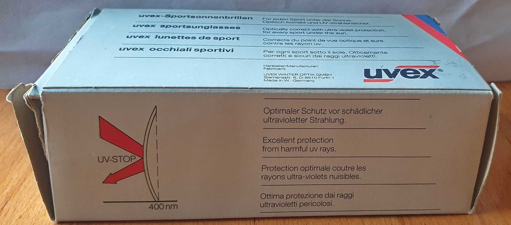 Нови Панорамни слънчеви очила UVEX SNOSUN - Бели