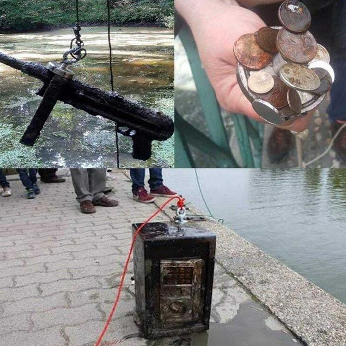 75mm 240кг Магнит за магнитен риболов, с кука (халка) Magnet fishing