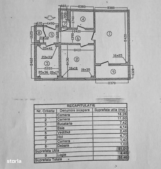 2 camere Tei | Bloc 1985 | Zona curata si linistita
