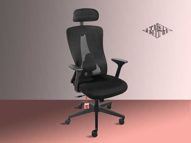 Scaun de Birou ergonomic Vitaholm Wave Mesh Foam Black