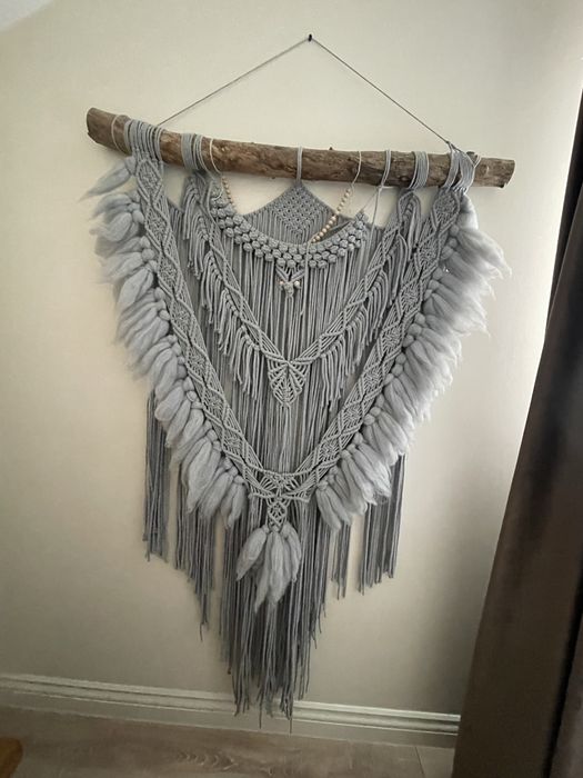 Macrame stil boem din lana , handmade
