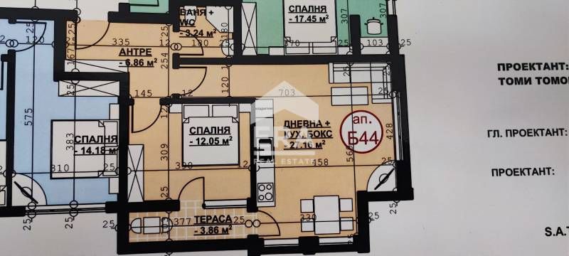 Двустаен апартамент