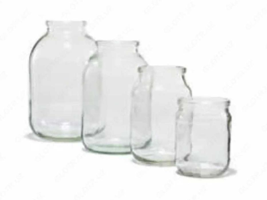 0,5 litrli, 1,2,3 litrli shisha banka sotiladi.